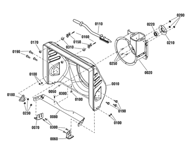 Auger Housing Group Diagram and Parts List for 1696410-01-ST661BS  Briggs and Stratton Snow Blower